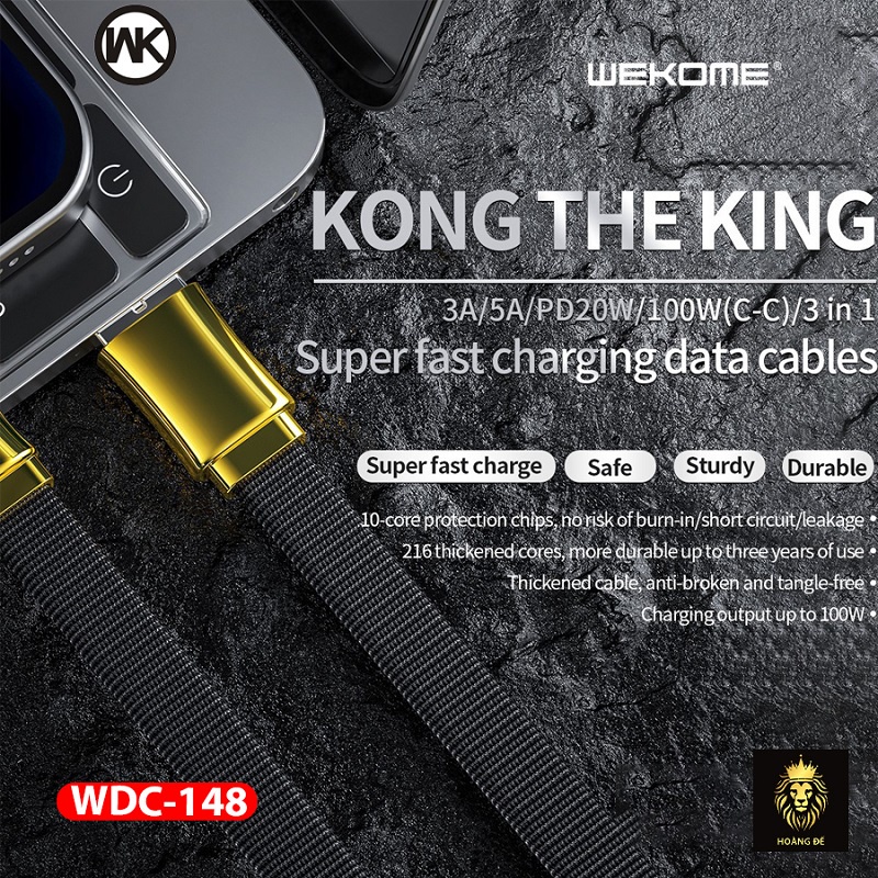 Cáp Sạc Nhanh Samsung Wekome Wdc-177