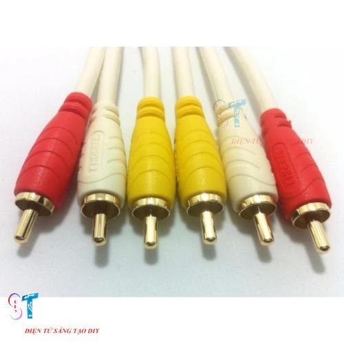 Cáp Chuyển Vga Ra Av 3 Đầu Hoa Sen