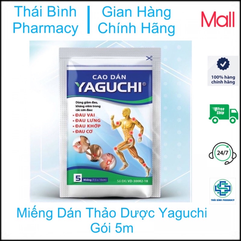 Cao Dán Thảo Dược Yaguchi - Gói 5miếng