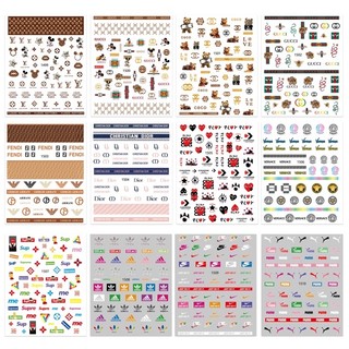 Sticker thương hiệu dán móng tay 3D trang trí móng