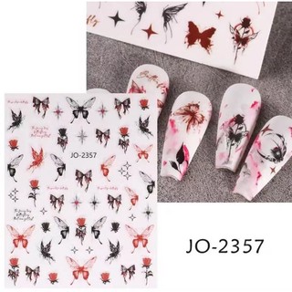 sticker bướm hit hot 3D dán móng trang trí móng xinh-miếng dán móng