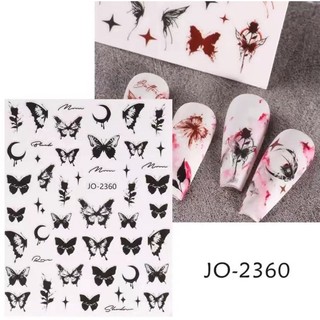 sticker bướm hit hot 3D dán móng trang trí móng xinh-miếng dán móng