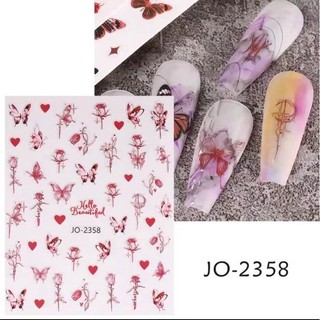 sticker bướm hit hot 3D dán móng trang trí móng xinh-miếng dán móng