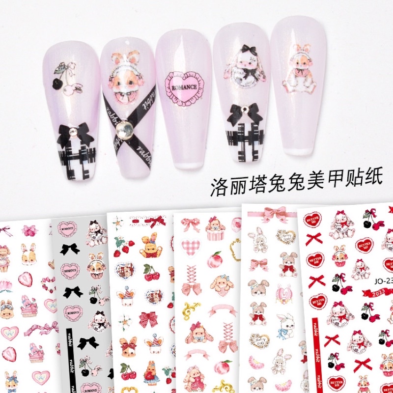 sticker cute trang trí móng - miếng dán móng 3D