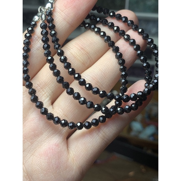vòng tay Spinel đen giác 3,5ly