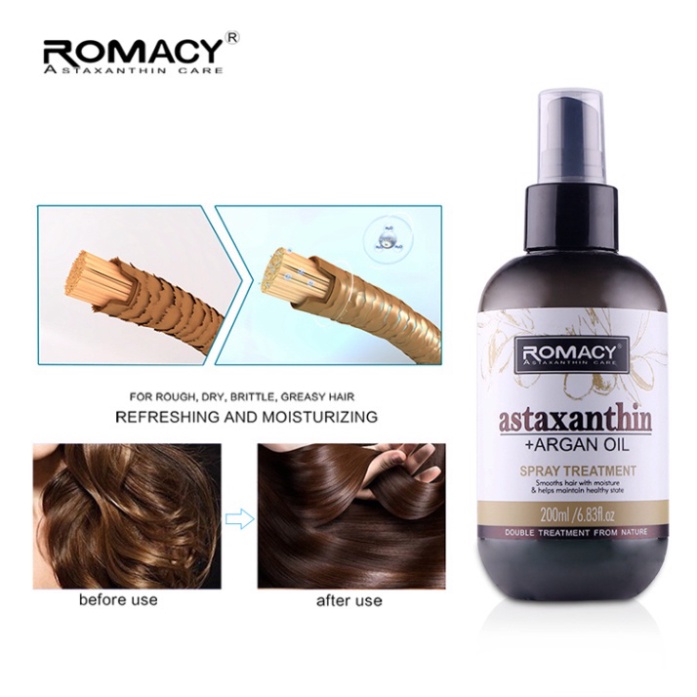 Kem dưỡng tóc Xả Khô - Tinh Dầu Dưỡng Tóc - Xịt Dưỡng tạo kiểu phục hồi tóc ROMACY