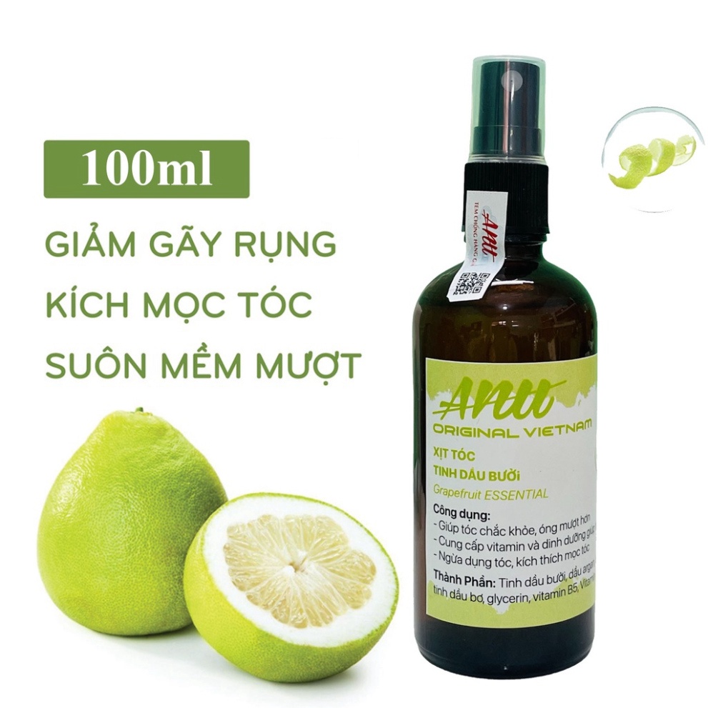Xịt dưỡng tóc tinh dầu bưởi ANU chống rụng kích thích mọc tóc và ngăn ngừa gẫy rụng hiệu quả 100ml