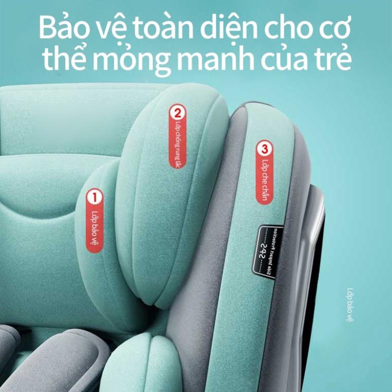 Ghế ngồi ô tô cho bé 360 độ, Ghế xe hơi cho trẻ em sơ sinh 6 tháng, baby seat car , Bảo hành 3 năm -NTH00