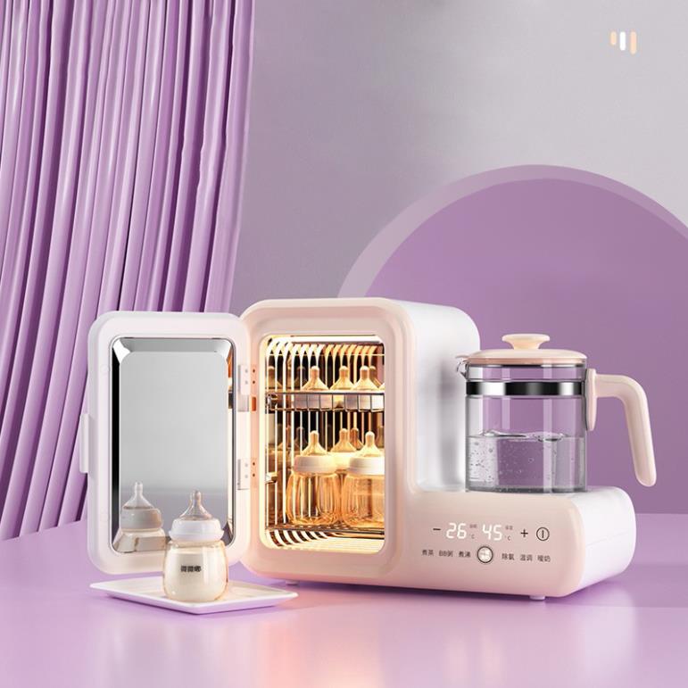 Mã 30K- Máy tiệt trùng bình sữa bằng tia cực tím M19 đa năng, máy khử khuẩn sấy khô bình sữa nội địa Trung