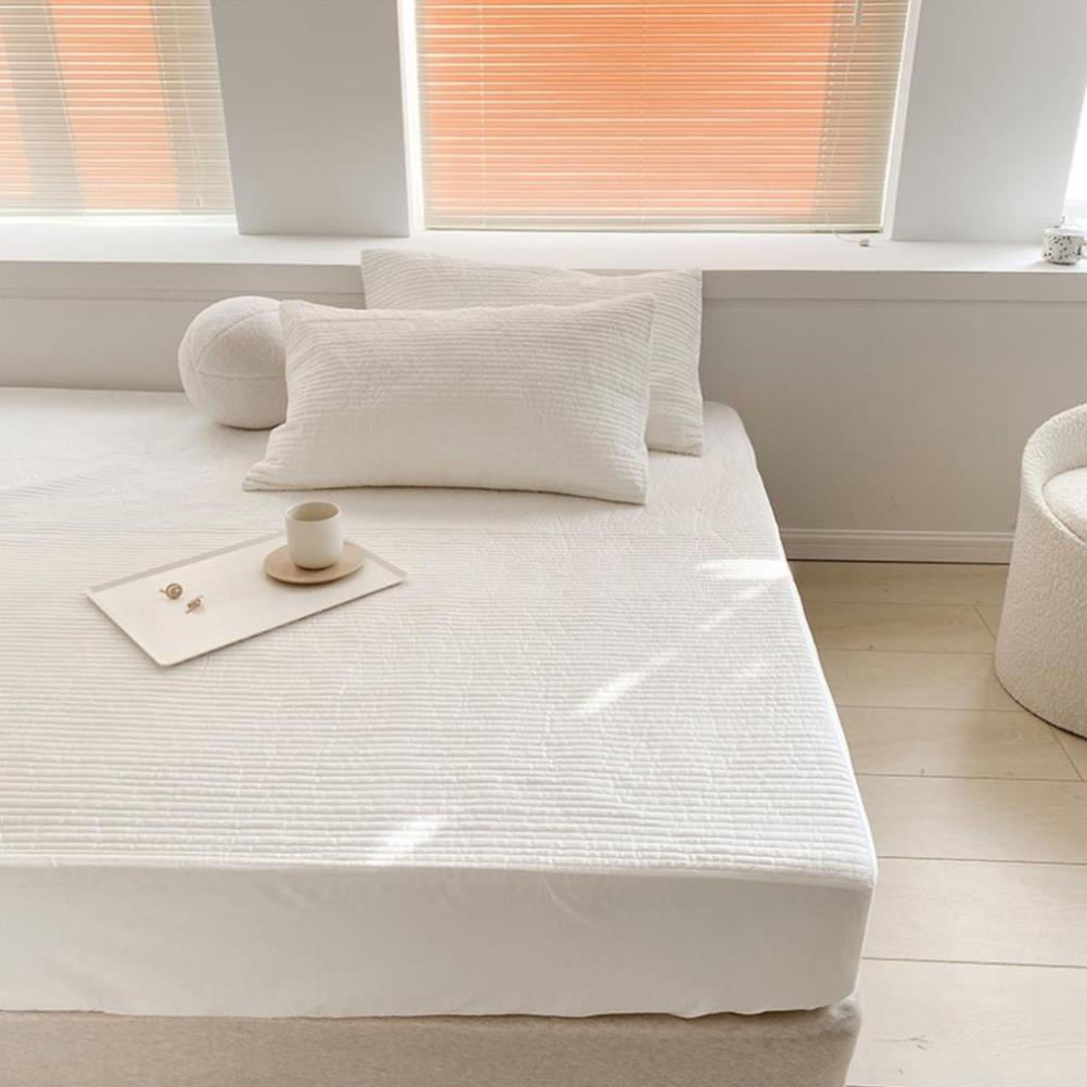 Ga Trải Giường Chần Bông Bo Chun Hàn Quốc Hàng Cao Cấp Trang Trí Phòng Ngủ Cực Xinh