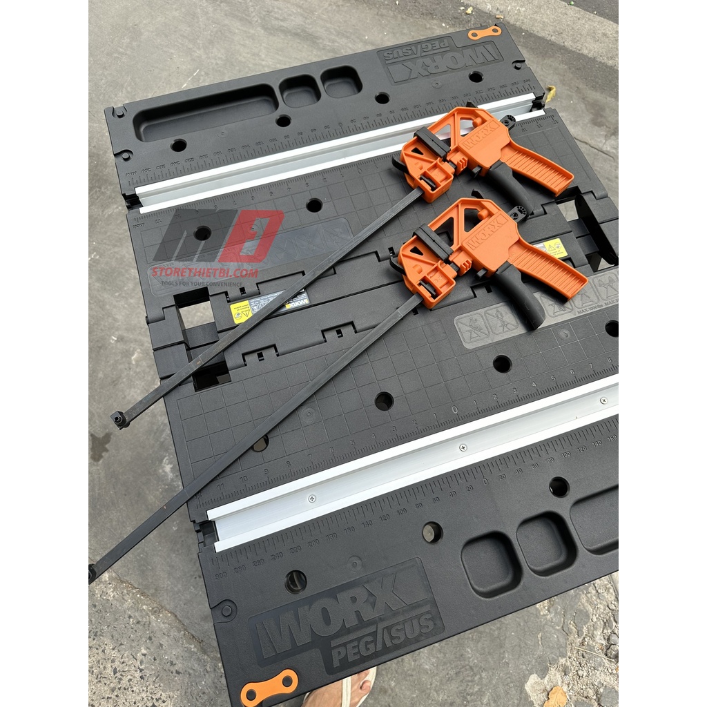 Bàn Làm Việc Xếp Gọn Đa Năng WORX  Tải Trọng Lên Đến 450kg, Dễ Dàng Gấp Gọn Di Chuyển, Mặt Bàn Rộng Dễ Thao Tác / WX051