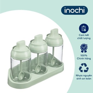  BỘ 3 LỌ GIA VỊ Inochi - Tritan Yoko - Gia dụng MKS79 