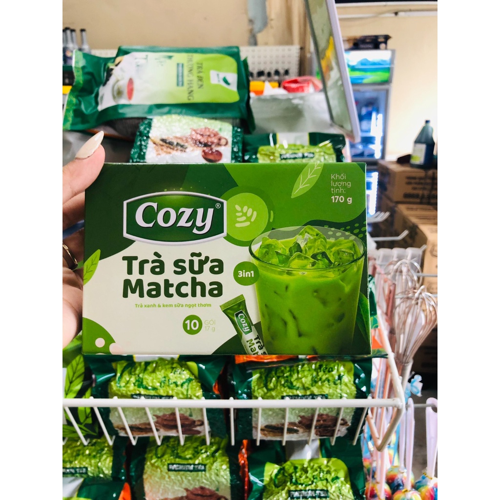 Cozy Trà Sữa Matcha hộp 10 gói x 17g