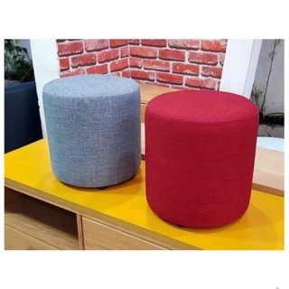 Ghế đôn tròn/ vuông nỉ H2 Furniture - Đôn Sofa .