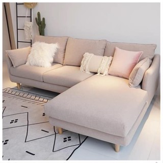 [Miễn ship HN] Sofa góc L nỉ H20L4 phong cách Bắc Âu có thể tháo ra vệ sinh và giặt được sofa phù hợp chung cư, nhà ở .