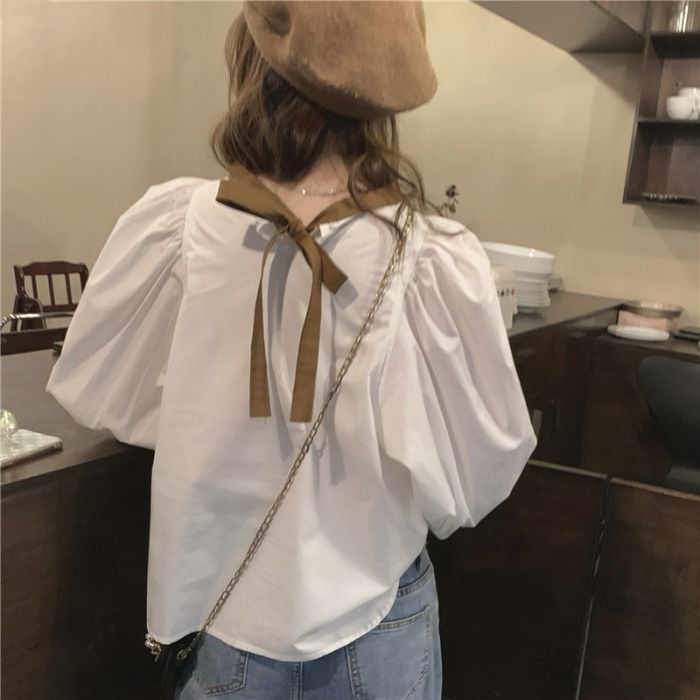 Jiashucheng Áo Sơ Mi Tay Dài Dáng Rộng Phong Cách Hàn Quốc Thời Trang Mùa Hè Hàng Mới Dành Cho Bạn Nữ