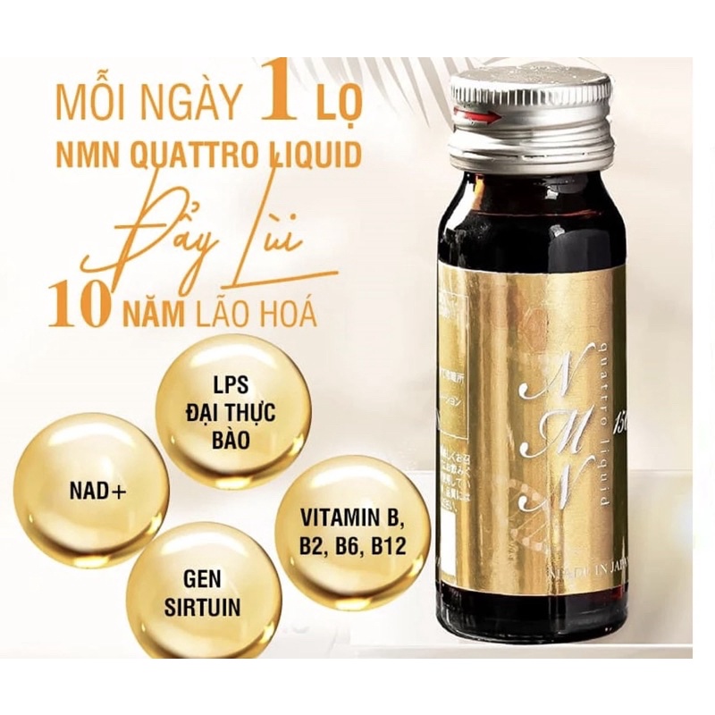 NMN Quattro Liquid 15000 thức uống trẻ hóa da và chống lão hóa