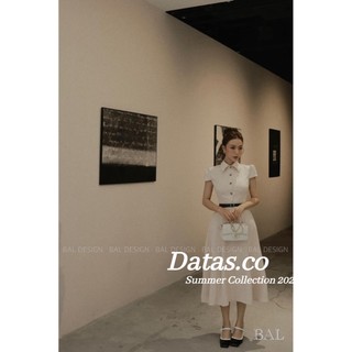 Đầm dáng chữ A cổ đức đai eo