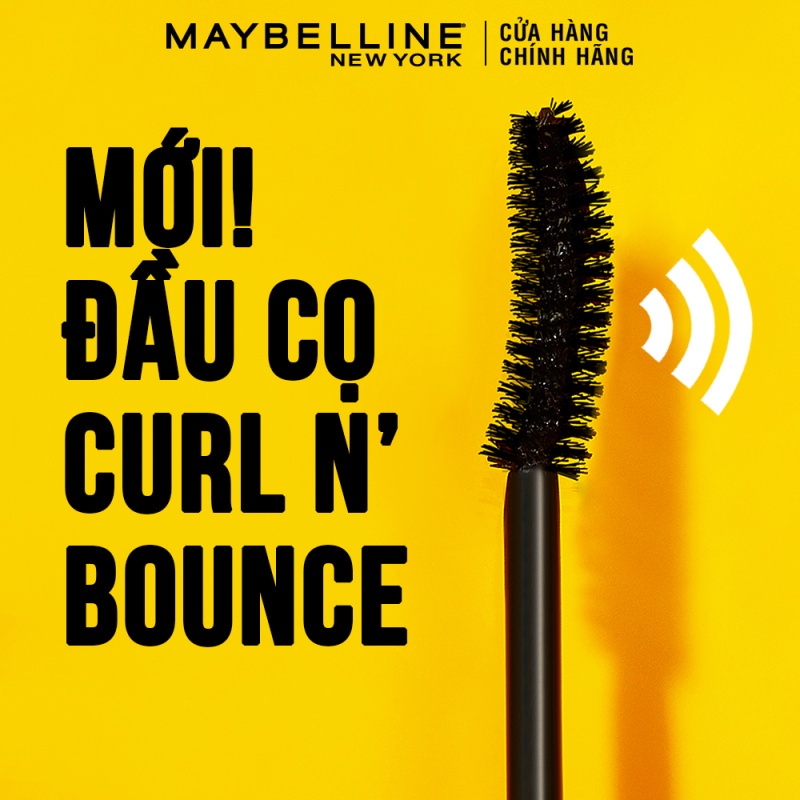 Mascara Curl Bounce Cong Mi Và Dày Mi Cực Đại Maybelline New York The Colossal Curl Bounce 10ml