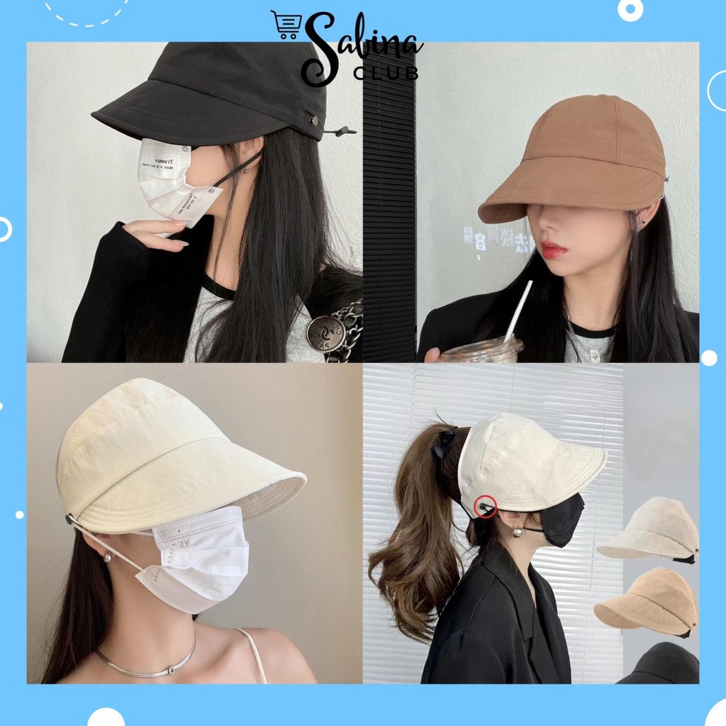 Mũ Chống Nắng Hàn Quốc Kiểu Nón Rộng Vành Nữ Che Nắng Uzzlang Siêu Hot Mũ6 ngocphanminhkhoi