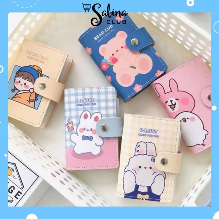 Ví Nữ Đựng Thẻ Ngắn Mini Cute Cầm Tay Nhiều Ngăn Giá Rẻ Nhỏ Gọn Bỏ Túi Thời Trang Hàn Quốc THE2 ngocphanminhkhoi