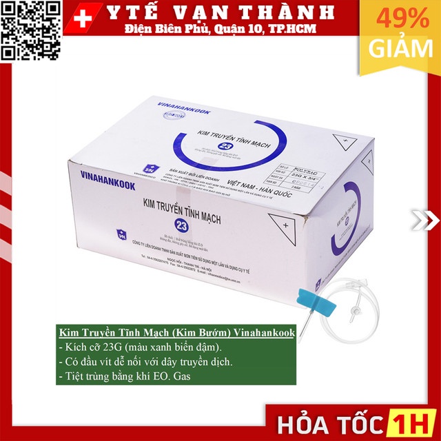 Kim Truyền Tĩnh Mạch (Kim Bướm) Vinahankook | 23G ; 25G -VT0182