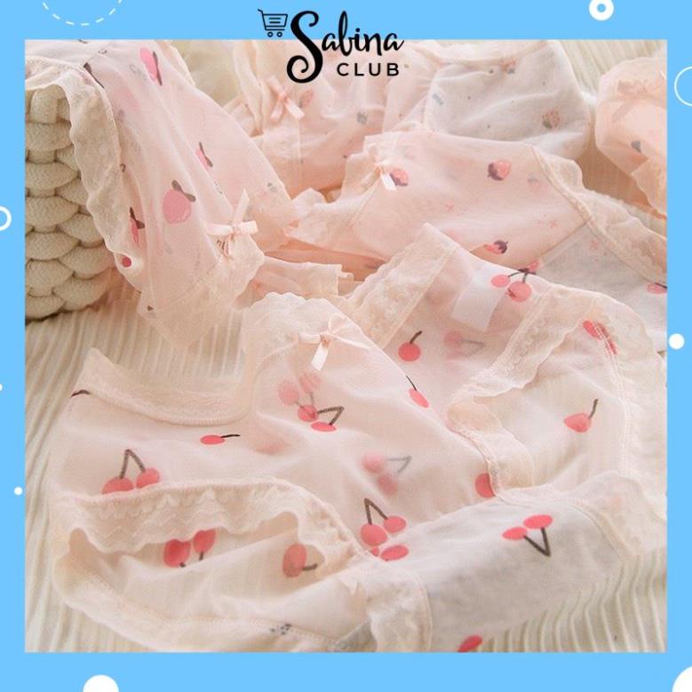 Quần Lót Nữ Ren Mềm Mịn Tone Hồng Họa Tiết Flower Siêu Hot 722 ngocphanminhkhoi