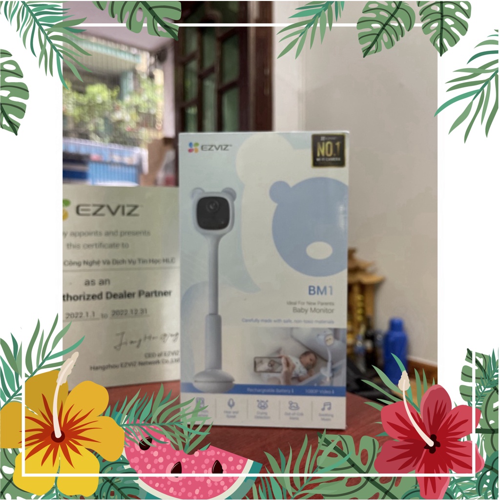 Camera WIFI Trông trẻ EZVIZ BM1 2MP FullHD 1080p, đàm thoại 2 chiều, tự nhiên bật nhạc khi Baby khóc, Camer