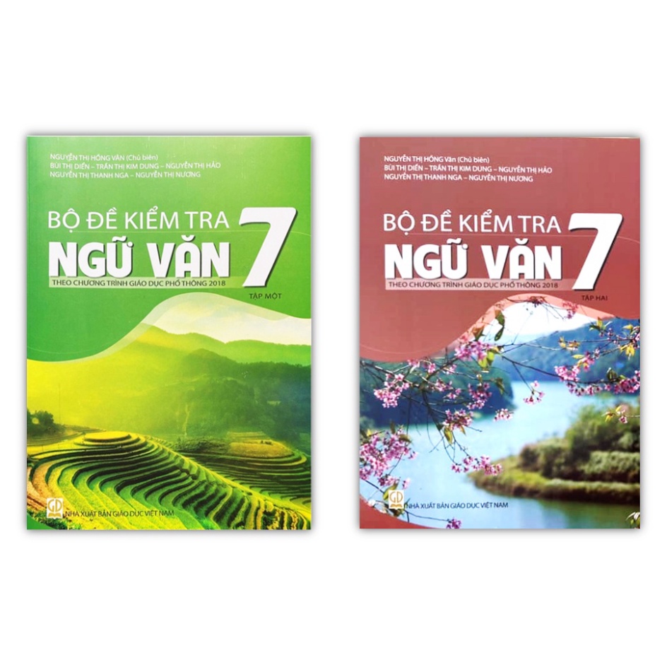 Sách - Combo Bộ đề kiểm tra ngữ văn 7 ( Tập 1 + Tập 2 )