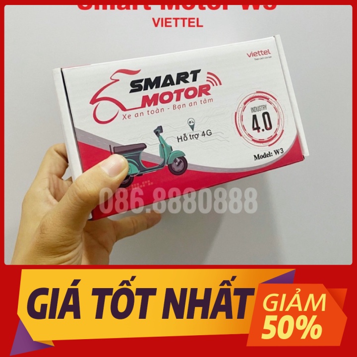 SMART MOTOR W3_4G VIETTEL - Định vị Xe máy, Ô TÔ - mới 100%, SX 2023. Bảo hành 1 đổi 1 trong 12th