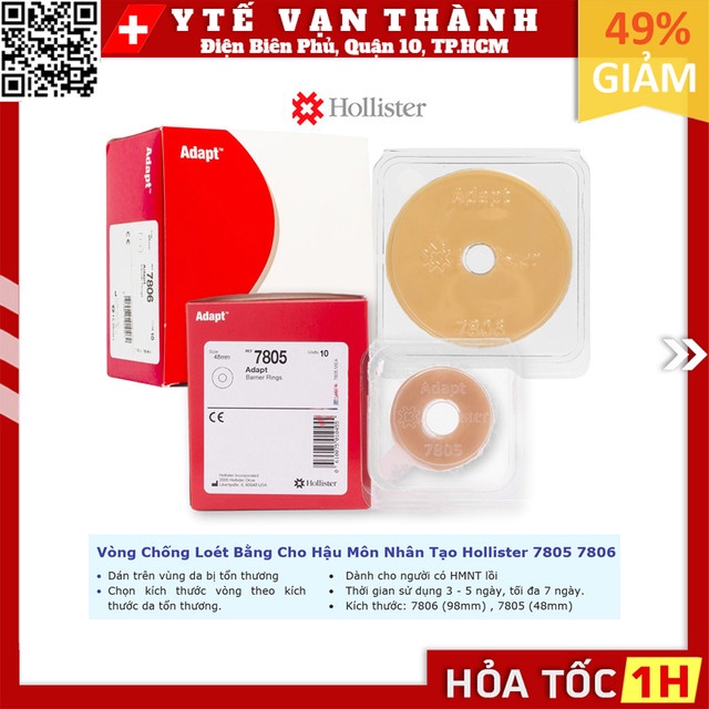 ✅ Vòng Chống Loét Bằng Cho Hậu Môn Nhân Tạo Hollister 7805 7806 | Bảo vệ da -VT0303