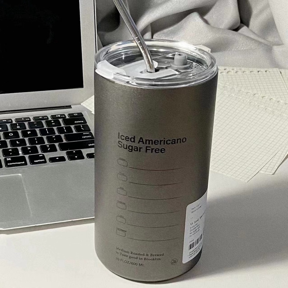 Ly Giữ Nhiệt Iced Americano Inox 304 Cao Cấp Không Gỉ Melli Cốc Uống Nước Giữ Nhiệt Tặng Kèm Ống Hút Siêu Tiện Lợi Hot