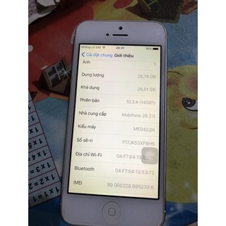 Điện thoai ip 5 lock