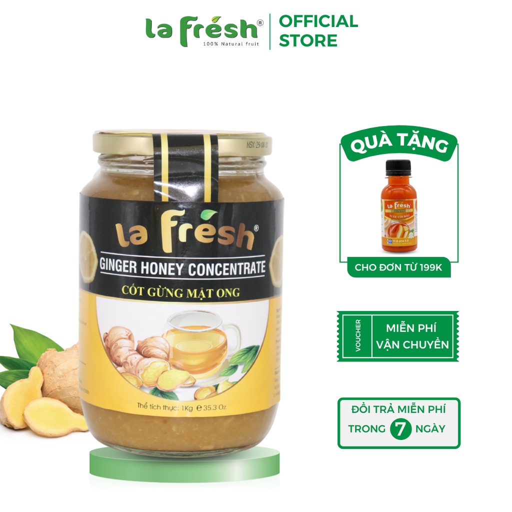 Nước Cốt Gừng Mật Ong LaFresh Đà Lạt - Chai 1kg
