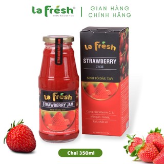 Sinh tố dâu tây lafresh đà lạt chai thủy tinh 350ml