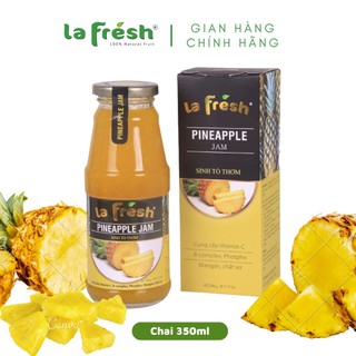 Sinh tố thơm lafresh đà lạt chai thủy tinh 350ml