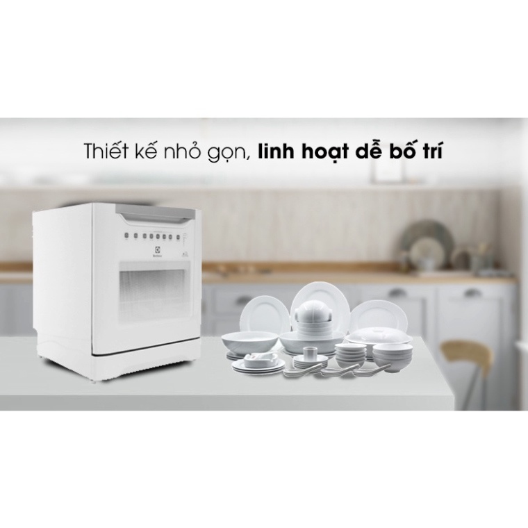 Máy rửa bát Electrolux ESF6010BW 1480W rửa 8 Bộ-HÀNG CHÍNH HÃNG