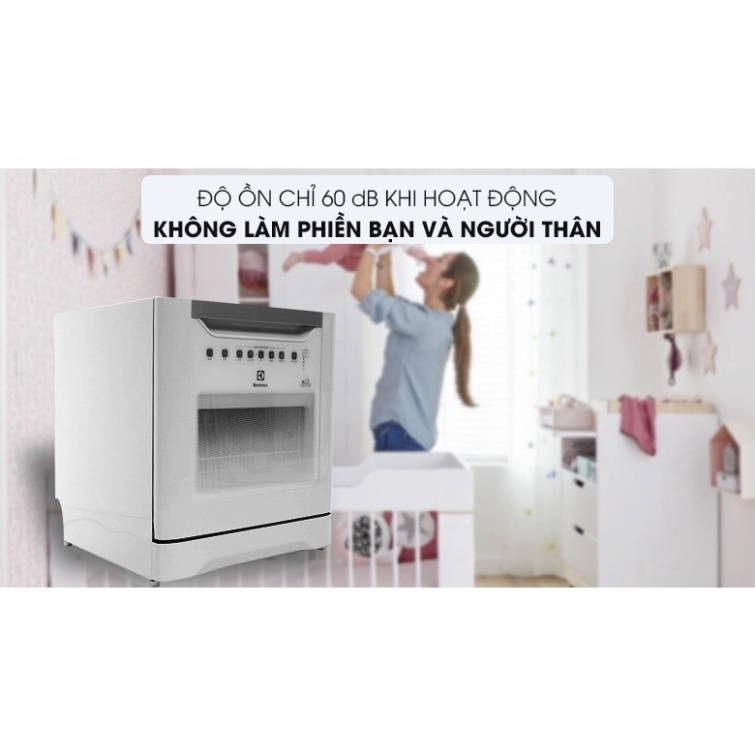 Máy rửa bát Electrolux ESF6010BW 1480W rửa 8 Bộ-HÀNG CHÍNH HÃNG
