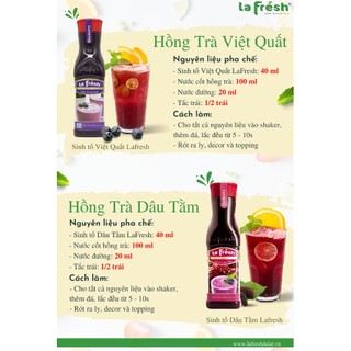 Nước Cốt Dâu Tằm LaFresh Chai 650ml - Pha chế nhanh tại nhà