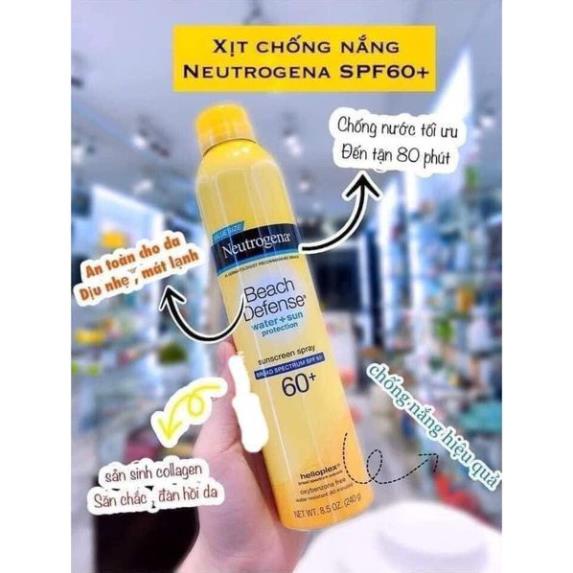 Xịt Chống Nắng Đi Biển Neutrogena Beach Defense Sunscreen chính hãng