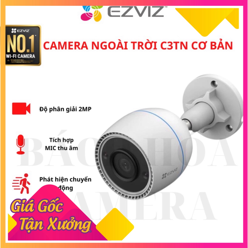 Camera Wifi ngoài cộng đồng EZVIZ C3TN/H3C độ sắc nét 3MP/2MP chính hãng, bảo hảnh 24 tháng baohanhchinhhan