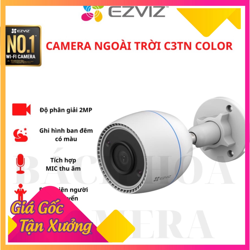 Camera Wifi ngoài cộng đồng EZVIZ C3TN/H3C độ sắc nét 3MP/2MP chính hãng, bảo hảnh 24 tháng baohanhchinhhan