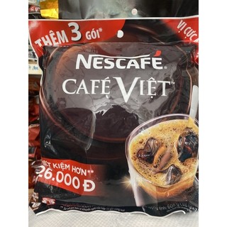 Cà phê việt đen đá 2 trong 1 bịch 35 gói x 16g tặng 3 gói