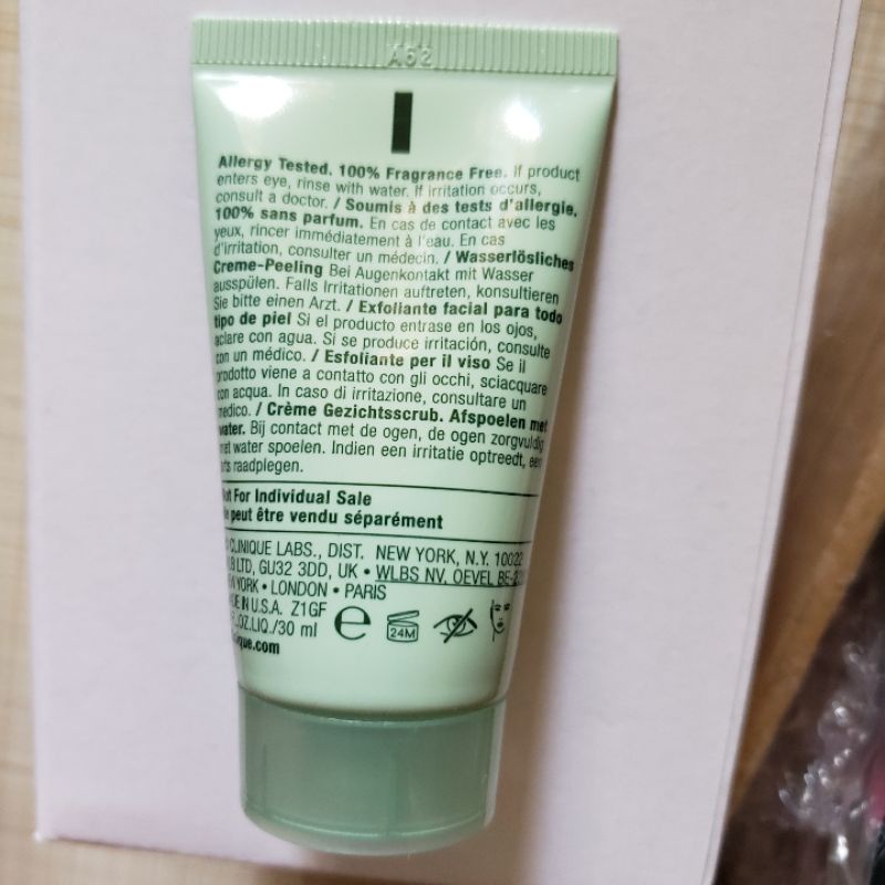 VEGAN kem tẩy tế bào da chết dịu nhẹ Clinique 7 day scrub cream 30ml