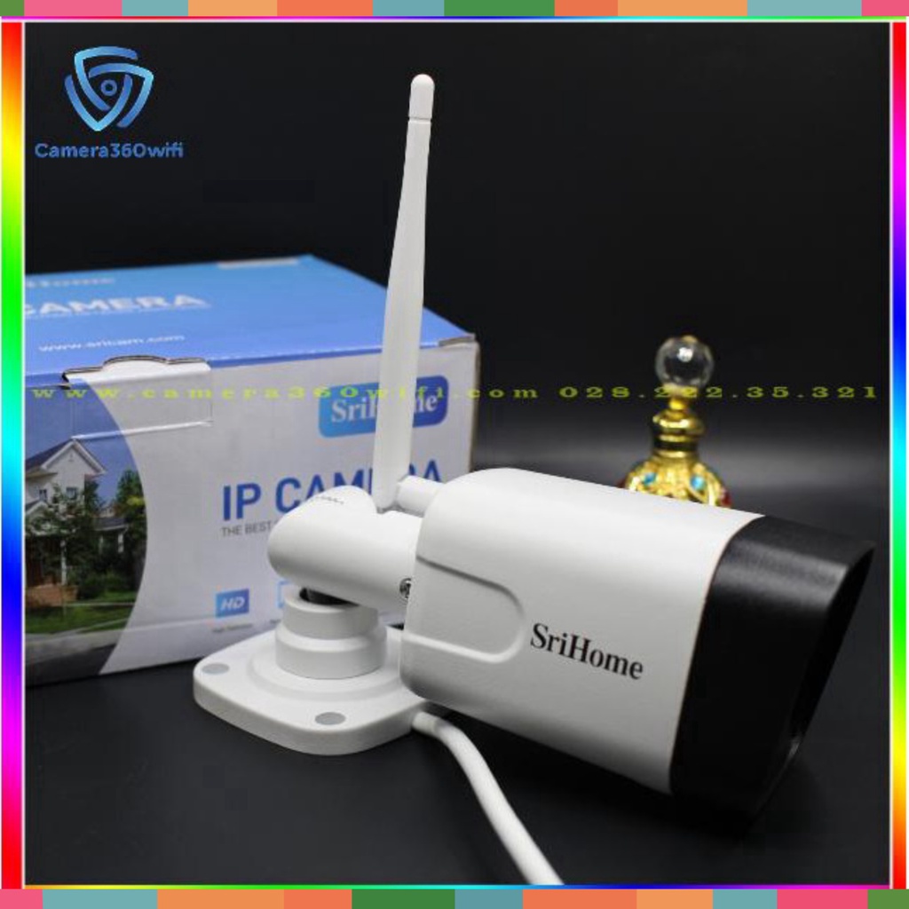 Camera IP Wifi Srihome SH035 giám sát ngoài trời (Kèm Thẻ 32g)