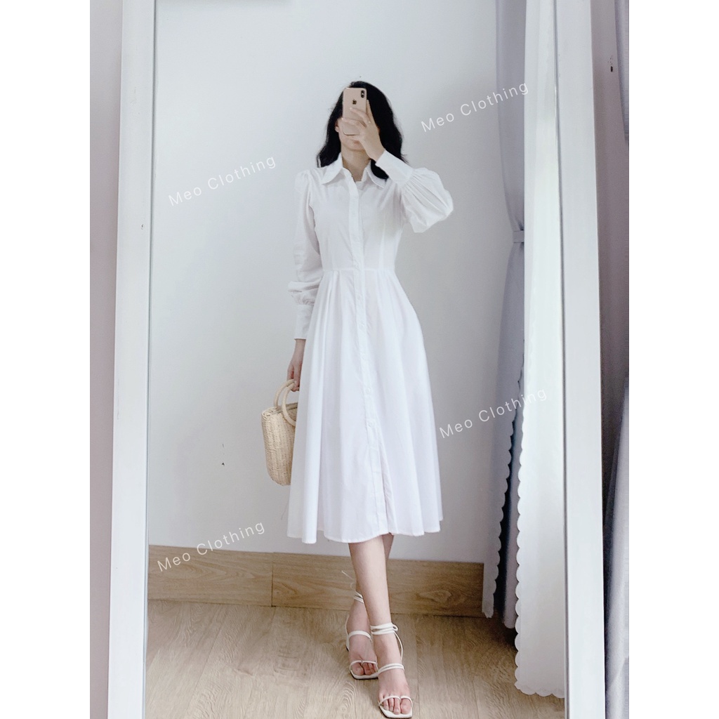 Set áo gile + váy sơ  mi hotgirl form lên tôn dáng xinh xắn