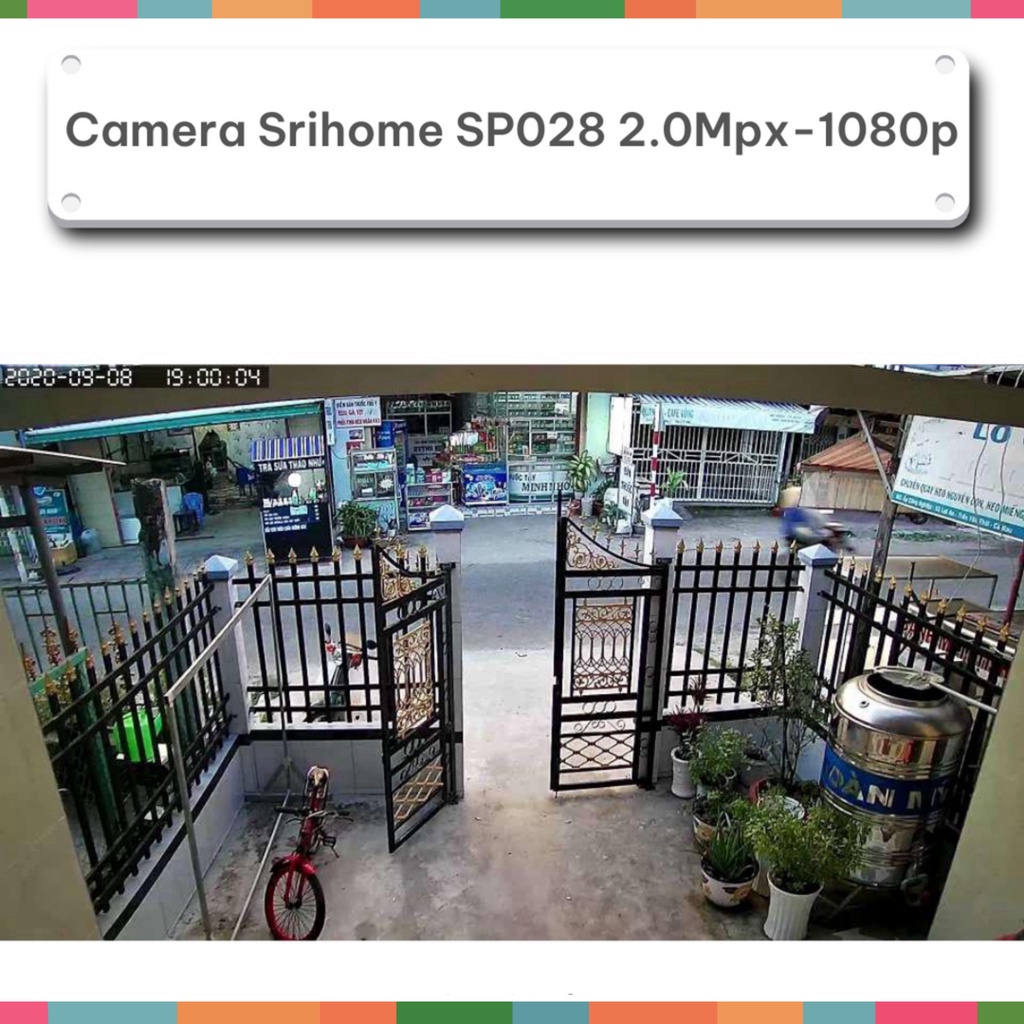 Camera IP Wifi Ngoài Trời PTZ Srihome SP028-Xoay 360-2.0Mpx-Full HD-1080p