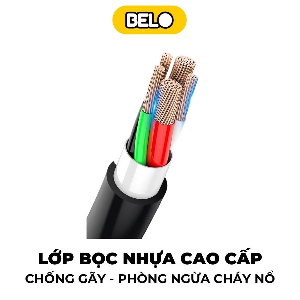 Dây sạc 3 đầu, cáp sạc 3 đầu, dây sạc nhanh 3 đầu Micro usb/ Type-C/ Laining WDC 103 topphukien22