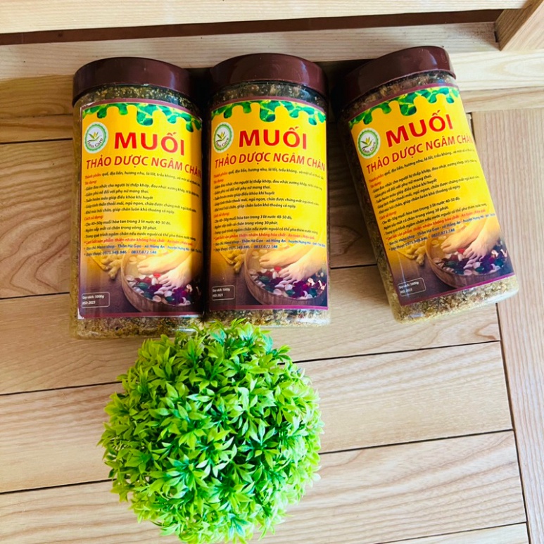 MUỐI NGÂM CHÂN THẢO DƯỢC HANACARE - THẢO DƯỢC NGÂM CHÂN KHỬ MÙI HÔI THƯ GIÃN 1000G