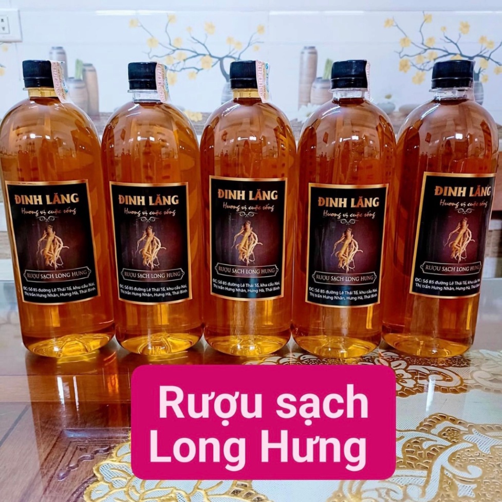 Cốt Đinh Lăng Ngâm -  Cốt Táo Mèo Ngâm -  Cốt Chuối Hột Ngâm - Nếp Cái Hoa Vàng Long Hưng (Chai 1000G) Lọc Lão Hóa .